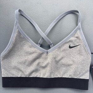 Nike Gray and Black Sports Bra